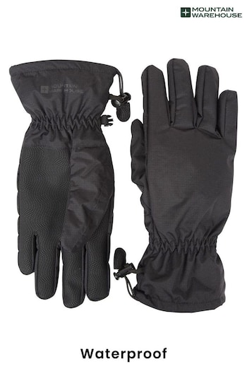 Mountain Warehouse Black Classic Waterproof Gloves - Mens (K28172) | £20