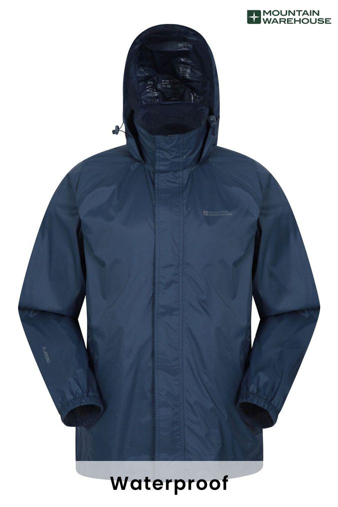 Mountain Warehouse Blue Pakka Waterproof Jacket -  Mens (K28186) | £30