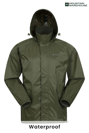 Mountain Warehouse Green Pakka Waterproof Jacket -  Mens (K28187) | £30