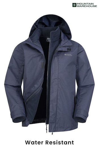 Mountain Warehouse Blue Fell Mens 3 in 1 Water Resistant Jacket (K28203) | £56