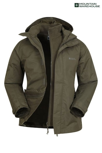 Mountain Warehouse Green Fell 3 in 1 Water Resistant Jacket - Mens (K28204) | £64