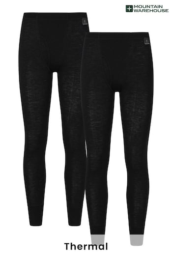 Mountain Warehouse Black Merino Thermal Pants Multipack (K28212) | £80