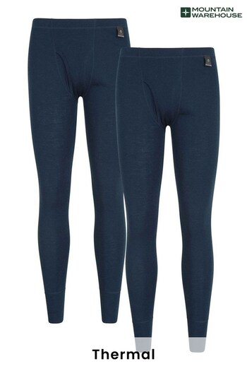 Mountain Warehouse Blue Merino Thermal Pants Multipack (K28214) | £80