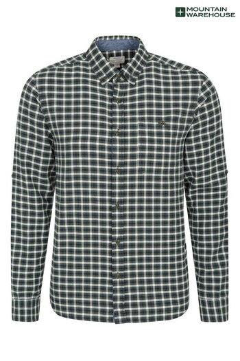 Mountain Warehouse Green Driftwood Check Organic Shirt (K28225) | £32