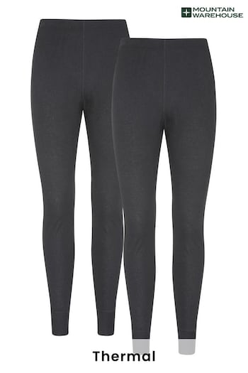 Mountain Warehouse Black Talus Thermal Pants Multipack (K28229) | £32