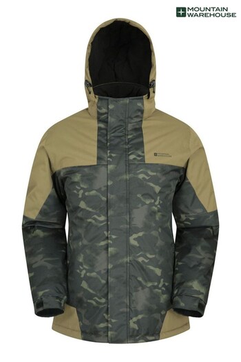 Mountain Warehouse Green Shadow Printed Ski Jacket (K28253) | £64