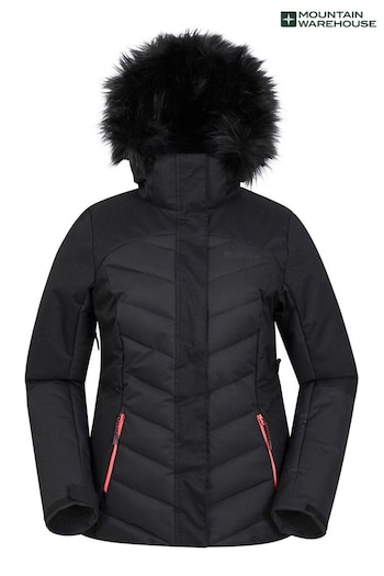 Mountain Warehouse Black Pyrenees Padded Ski Jacket - Womens (K28258) | £128