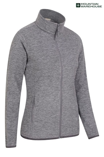 Mountain Warehouse Grey Snowdon Melange Full-Zip Fleece - Womens (K28350) | £32