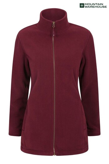 Mountain Warehouse Purple Birch Womens Longline Fleece Jacket (K28352) | £64