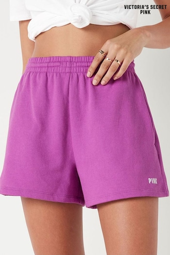 Victoria's Secret PINK House Party Purple Fleece Sweat Shorts (K28363) | £26