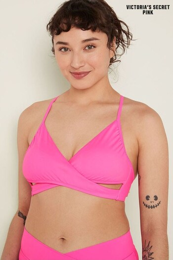 Victoria's Secret PINK Radiant Rose Pink Body Wrap Bikini Top (K28397) | £30