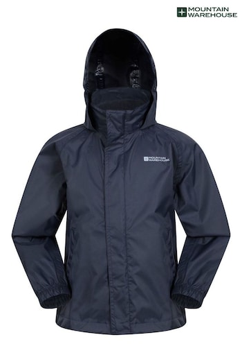 Mountain Warehouse Dark Blue Pakka Waterproof Jacket - Kids (K28471) | £25