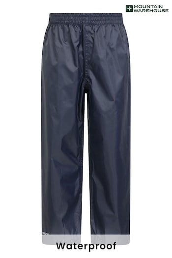 Mountain Warehouse Blue Pakka Waterproof Over Trousers - Kids (K28520) | £23