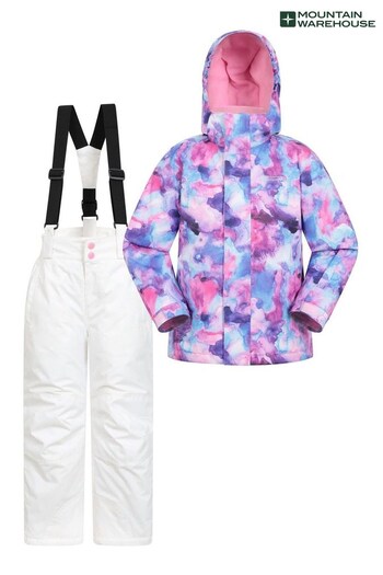 Mountain Warehouse Pink Ski Jacket And Trouser Set - Kids (K28521) | £88