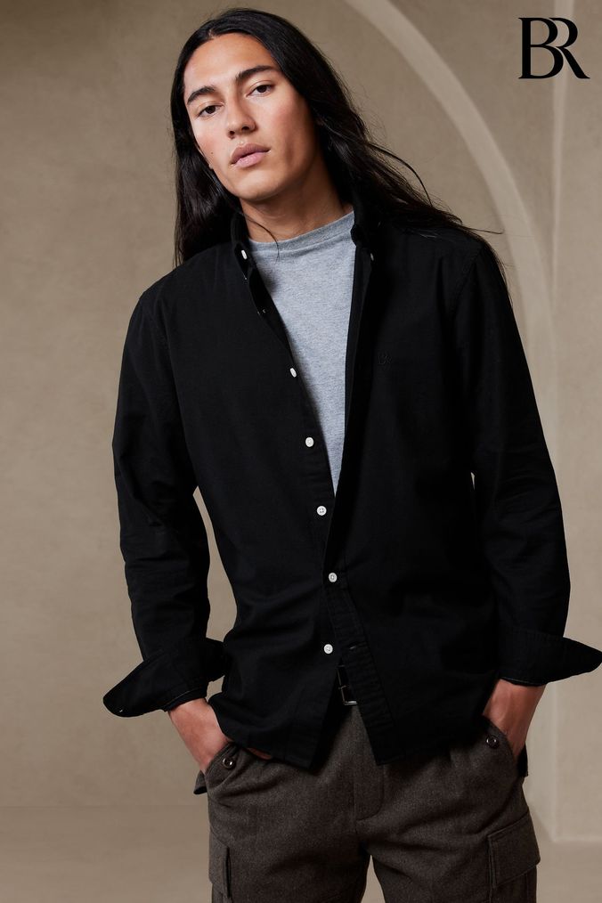 Cheap black shop dress shirt