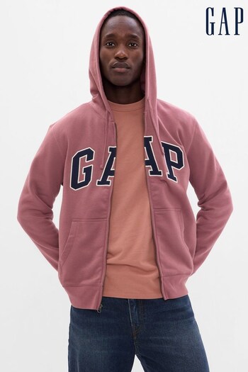 Gap Pink Logo Zip Up Hoodie (K29574) | £45