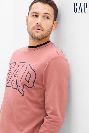 Gap Pink Logo Crew Neck Sweatshirt (K29589) | £30