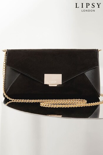 Lipsy Black Black Foldover Clutch Bag (K30016) | £30