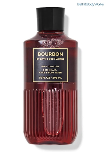 Bath & Body Works Bourbon 3-in-1 Hair, Face and Body Wash 10 fl oz / 295 mL (K30167) | £16