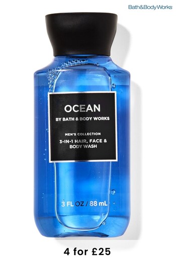 All Coats & Jackets Ocean Travel Size 3-in-1 Hair and Body Wash 3 fl oz / 88 mL (K30173) | £9