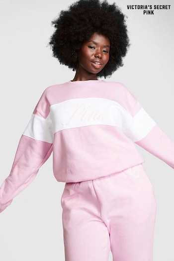 Victoria's Secret PINK Spring Orchid Pink Fleece Sweatshirt (K30812) | £39