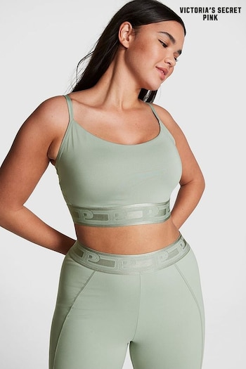 Victoria's Secret PINK Iceberg Green Green Non Wired Lightly Lined Sports Bra (K30831) | £26