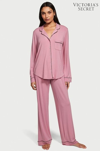 Victoria's Secret Dusk Mauve Pink Modal Long Pyjamas (K30839) | £59