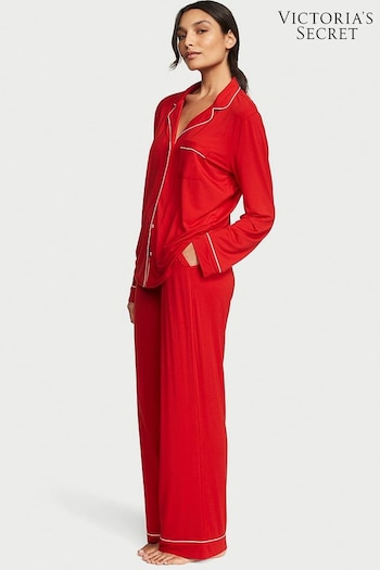 Victoria's Secret Lipstick Red Modal Long Pyjamas (K30841) | £59
