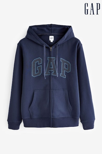 Gap Navy Logo Zip-Up Hoodie (K30888) | £45