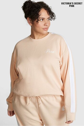 Victoria's Secret PINK Canvas Cream Fleece Sweatshirt (K30942) | £39