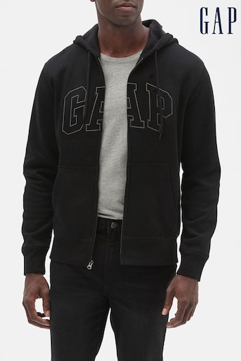 Gap Black Logo Zip-Up Hoodie (K30984) | £45