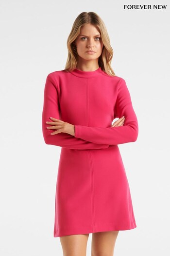 Forever New Pink Mimi High Neck Shift Mini Dress (K31106) | £80