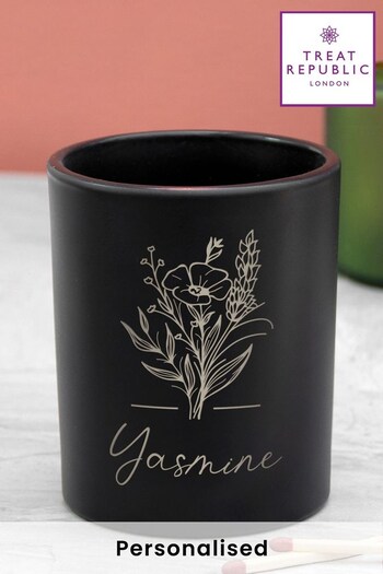 Personalised Bouquet Candle Holder by Treat Republic (K31469) | £20