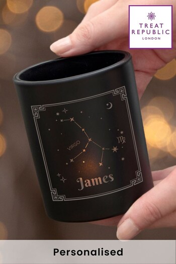 Personalised Zodiac Candle Holder by Treat Republic (K31478) | £20