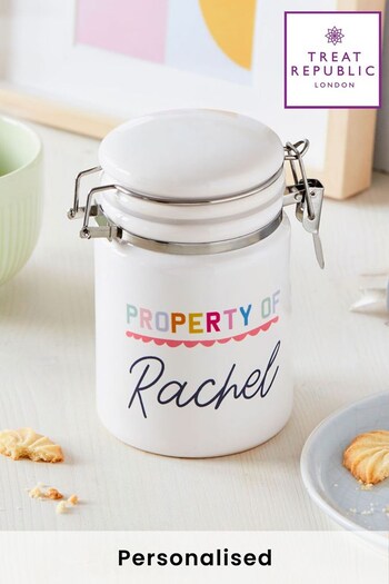 Personalised My Property Ceramic Jar by Treat Republic (K31494) | £24