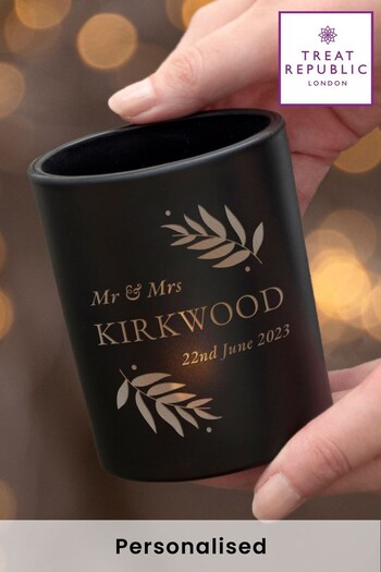 Personalised Wedding Date Candle Holder by Treat Republic (K31545) | £20