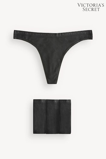 Victoria's Secret Black Thong Multipack Knickers (K31554) | £20