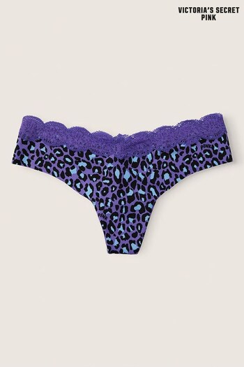 Victoria's Secret PINK Passion Purple Leo NoShow Thong Underwear (K31719) | £9
