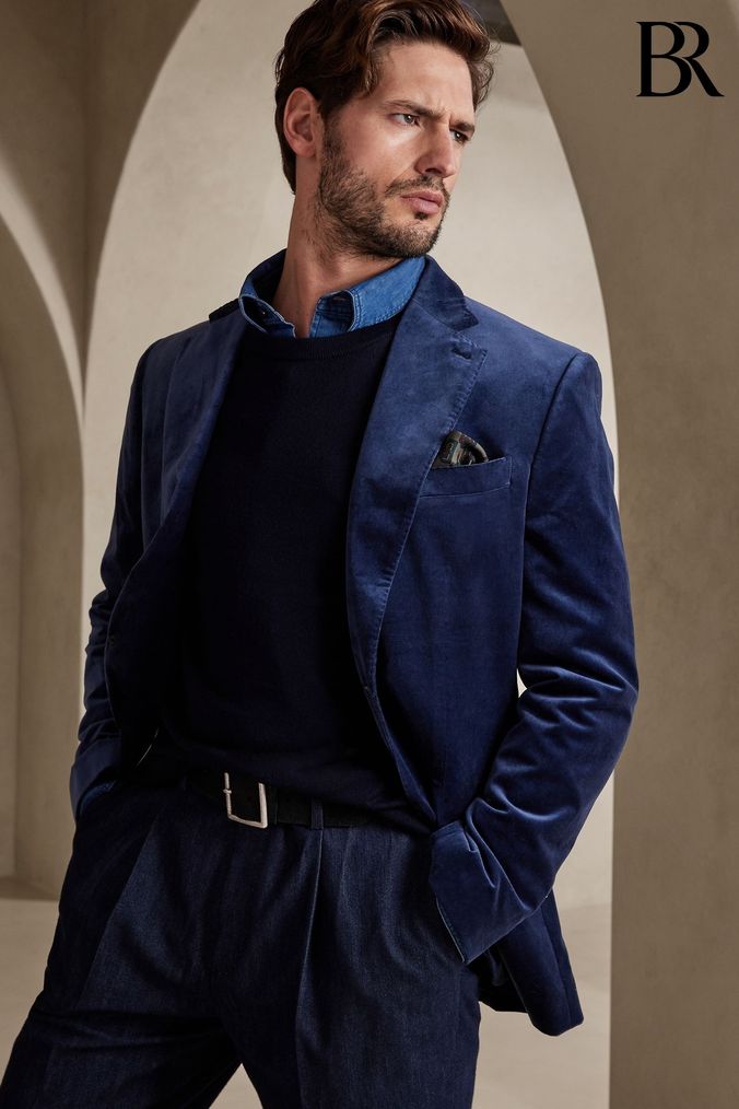 Mens velvet jacket uk discount