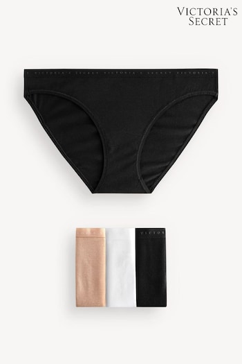 Victoria's Secret Black/White/Nude Bikini Multipack Knickers (K32099) | £20