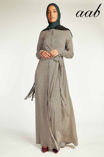 Aab Brown Esagona Maxi Dress (K32233) | £82