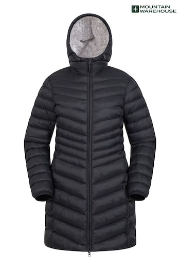 Mountain Warehouse Black Florence Fur Lined Padded Jacket - Womens (K32417) | £96