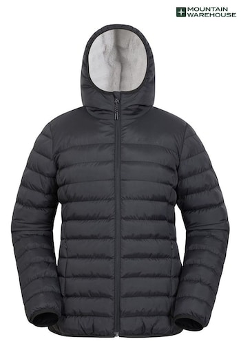Mountain Warehouse Black Seasons Fur Lined Padded Jacket (K32422) | £80