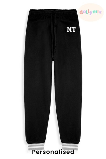 Personalised Striped Cuff Joggers for Men by Dollymix (K32556) | £34