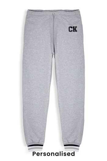 Personalised Striped Cuff Joggers for Men by Dollymix (K32557) | £34
