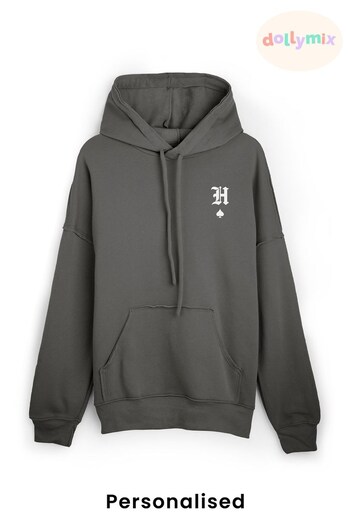 Personalised Raw Seam Hoodie for Men by Dollymix (K32560) | £43