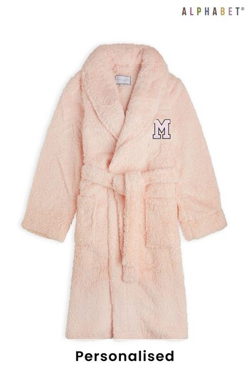 Personalised Womens Fleece Robe by Alphabet (K32611) | £40