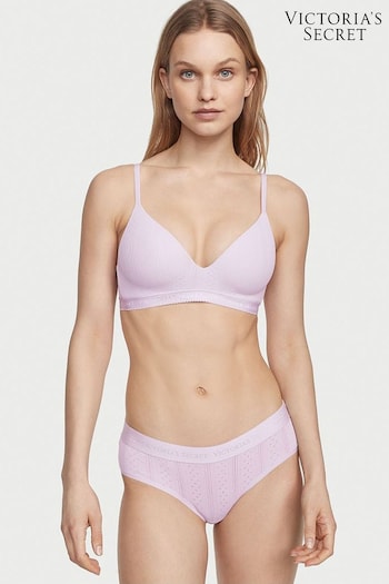 Victoria's Secret Pink Splash Floral Thong No-Show Foil-Print Thong Panty (K32750) | £9
