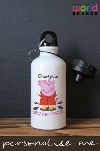 Personalised Peppa Pig Kids Water Bottle by Character World Brands (K32974) | £18