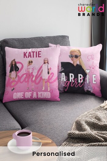 Personalised Barbie Square Cushion by Character World Brands (K32984) | £26